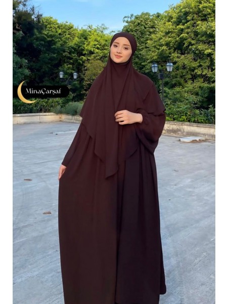 İpek Kumaş Üçlü Takım Elbise Arkası 2 Kat Sufle Seyyar Peçe Takım